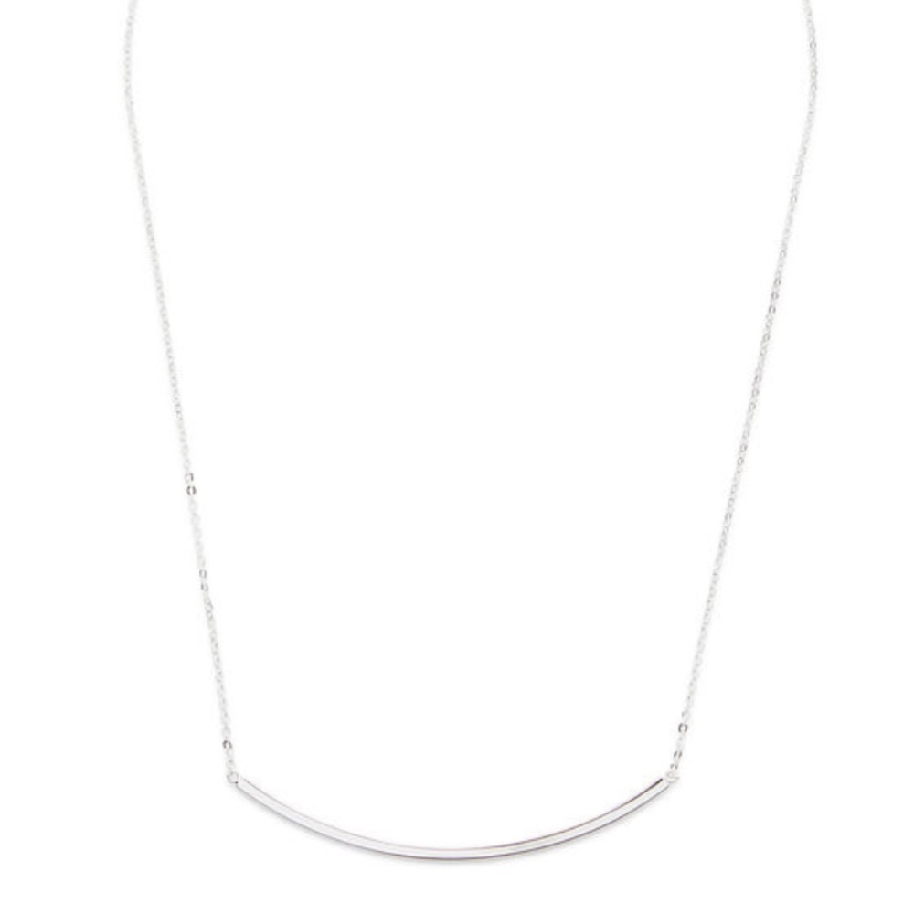 BN Slate Monroe Silver Delicate Silver Necklace